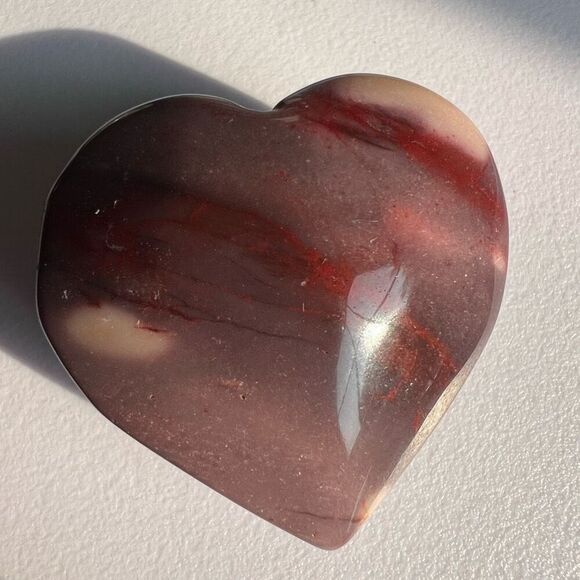 Mookaite Jasper Crystal Heart (#3) - Picture 6 of 10
